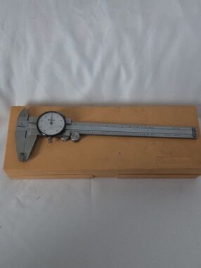 Mitutoyo 6"-.001 Dial Caliper Stainless Steel with Black/White Dial